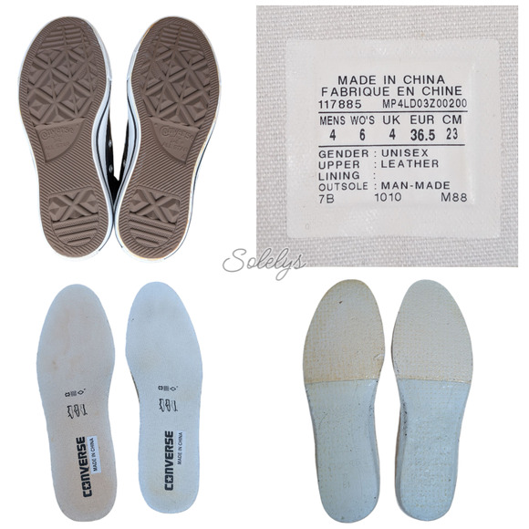 Converse 2010 XXHI Black Leather Lace Up Zip Back Sneaker Boot Womens 6 RARE - Picture 4 of 13